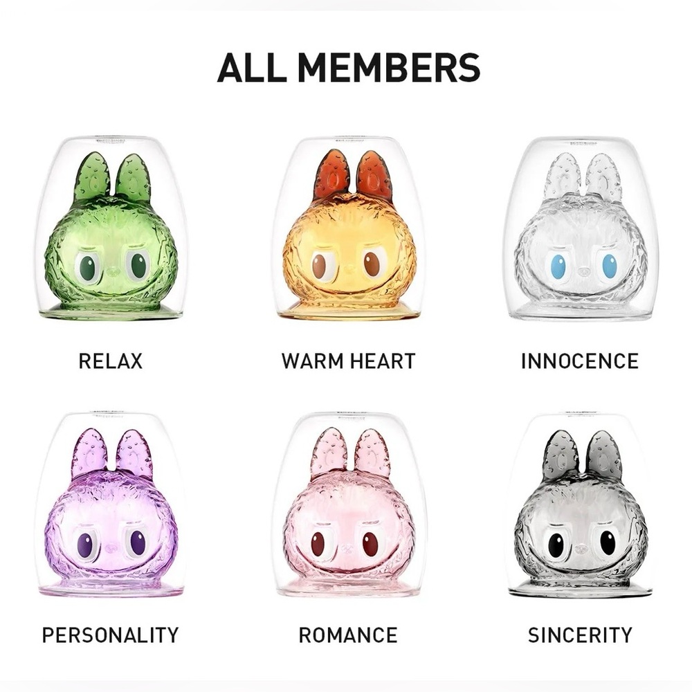 🎉CHEERS! Series 🎉LABUBU 💛drinking cup💛 ❓BLIND BOX🆕Brand New {SEALED}🟥POP MART